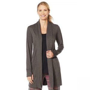 NEW Soft & Cozy Jersey Cardigan Medium Charcoak